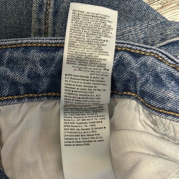 Old Navy Blue Straight Leg Jeans Classic Style - Picture 4 of 6